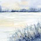 Blue Landscape 5 Art Print