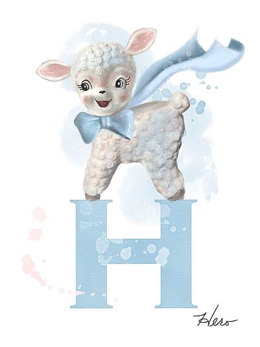 Baby Super Lamb 1 Art Print