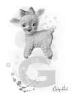 Baby Mono Girl Art Print