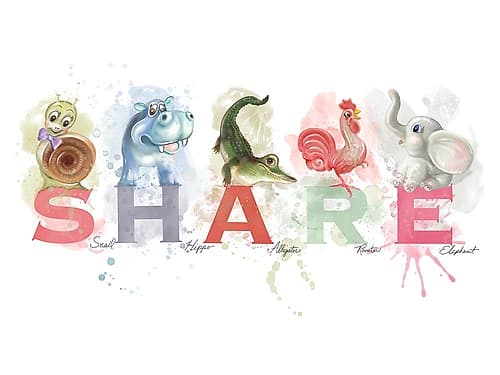 Inspirational Share Kids Print