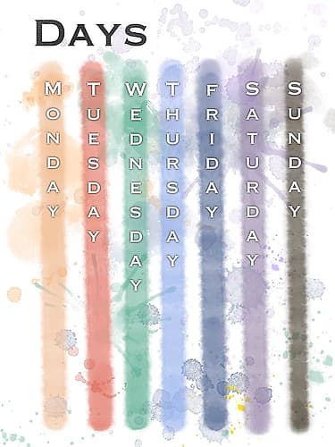 Kids Days Minimalist Print