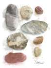 Honeybloom Coastal Beach Stones Art Print