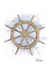 Honeybloom Coastal Helm Art Print