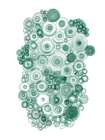 Abstract Ameba Triptych 1 Art Print