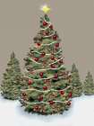 Christmas Day Tree Art Print