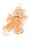 Gingerbread Cookie Art Print