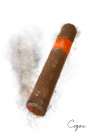 Cigar Abstract Art Print