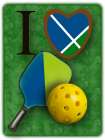 I Love Pickleball 2 Art Print
