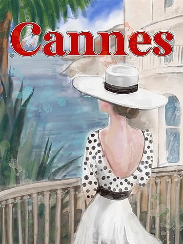 Travel Cannes Travel Print