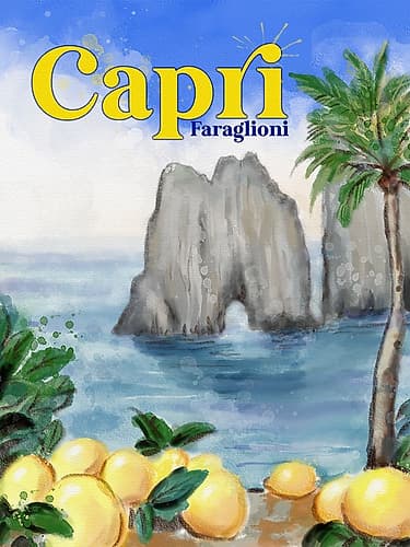Travel Capri Travel Print