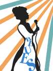 Musical Woman Blues Spotlight Art Print