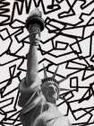 Black And White Statue Of Liberty Black & White Print