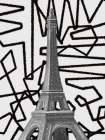 Eiffel Tower Modern Lines Art Print