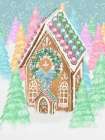 Pastel Gingerbread House Art Print