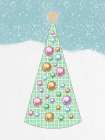 Pastel Plaid Tree Art Print