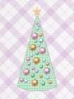 Pastel Plaid Tree Plaid Background Art Print