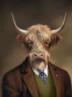Highland Cow Scottish Gentleman Art Print