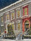 Christmas City Town Home Art Print