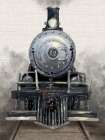Train Engine Vintage Print