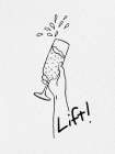 Drinks Lift Art Print