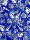 Coastal Blue And White Pattern Art Print