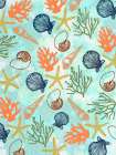 Coastal Multicolor Pattern Art Print