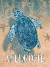 Sandy Sea Turtle Welcome Art Print