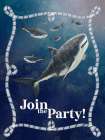 Sharks Join The Party Art Print