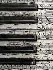 Music Piano Keys BW Art Print