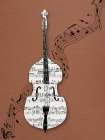 Music Bass Mocha Art Print