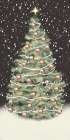 Christmas Night Tree Art Print
