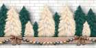 Christmas Trees Mantel 1 Art Print