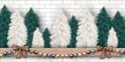 Christmas Trees Mantel 2 Art Print