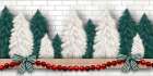 Christmas Trees Mantel 3 Art Print