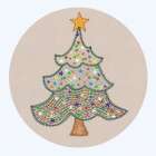 Christmas Embroidery Tree 1 Art Print