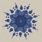 Indigo Abstract 1 Art Print