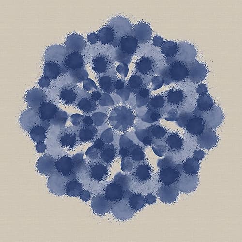 Indigo Abstract 2 Art Print