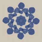 Indigo Abstract 4 Art Print