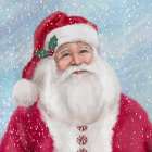 Christmas Santa Traditional Art Print