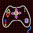 Gaming Neon Controller Art Print