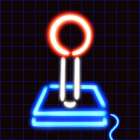 Gaming Neon Joystick Art Print