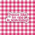 Pink Plaid Dance Art Print