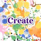 Paint Splashes Create Art Print