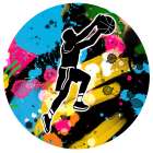 Bold Basketball Sports Art Print