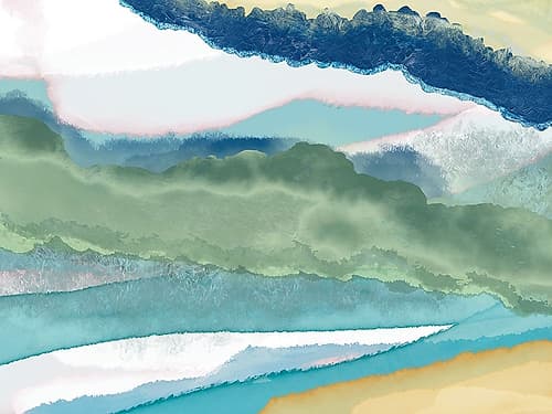 Chasm 2 Abstract Art Print