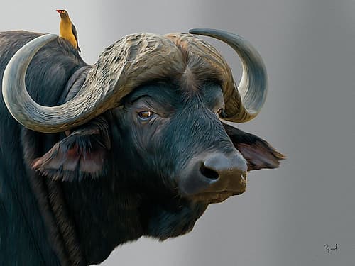 Ive Got My Eye On You Buffalo Art Print