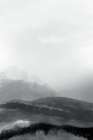 Mist In The Mountains BW 1 Art Print