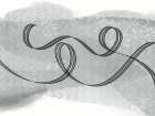 Runaway Ribbons BW 2 Abstract Art Print