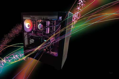 Gaming Computer Pink Art Print