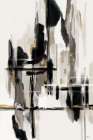 Spun With Gold Black And White Art Print